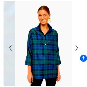 Blackwatch French Cuff Celine Top